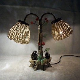 Valentine'S Day Creative Furnishing Articles Gifts Vintage Boutique Handicraft Leaf Desk Lamp Led Light