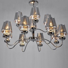Maximum 60W Modern/Contemporary / Traditional/Classic Mini Style Chrome Metal Chandeliers / Pendant LightsLiving Room / Bedroom / Dining