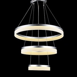 Round LED Chandelier Lights Lighting Modern Acrylic Lamps Luxurious Three Rings Ceiling Light Fixtures 204060