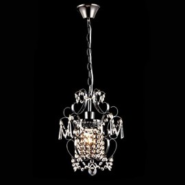 Iron Painting Chandelier with Clear Crystal Modern Lighting Lamp