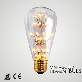 1 pcs GMY E26 1.6W 140-180 lm Warm White LED ST64 Star Vintage Decorative Decoration Light AC120V