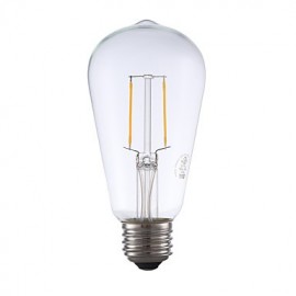 2W E26 LED Filament Bulbs ST19 2 COB 220 lm Warm White Dimmable / Decorative AC 110-130 V 1 pcs