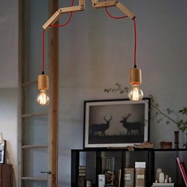 Chandeliers Mini Style Modern/Contemporary Living Room/Bedroom/Dining Room/Study Room/Office Wood/Bamboo