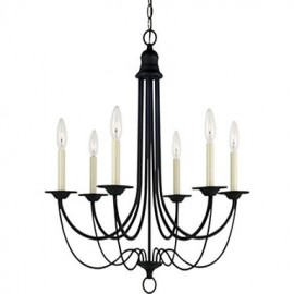 Max 60W Electroplated Metal Chandeliers Living Room / Bedroom / Dining Room