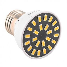 High Bright 5W E26/E27 LED Spotlight 24 SMD 5733 400-500 lm Warm White / Cool White AC 110V/ AC 220V
