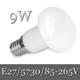 1pcs Ding Yao E27 9W 30LED SMD 5730 900LM Warm White / Cool White R63 Dimmable / Decorative Globe Bulbs AC 85-265V