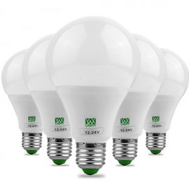 5Pcs E27 5730SMD 9W 18LED 700-850Lm Warm White Cool White Super High Brightness LED Bulb (AC/DC 12-24V)