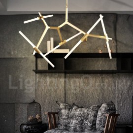 10 Light Modern/ Contemporary Chandelier for Living Room/ Dining Room Light (Black, Golden)