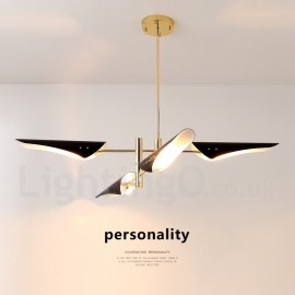 2 Tier Modern/ Contemporary 4 Light Chandelier for Living Room, Dining Room, Study Room/Office
