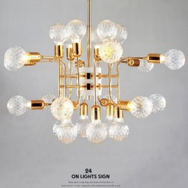 4 Tier Modern/ Contemporary 24 Light Chandelier Lamp for Living Room Dining Room Bedroom LED Light