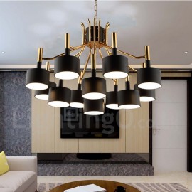 Modern/ Contemporary 12 Light 2-Tier Chandelier Lamp for Dining Room, Living Room Light