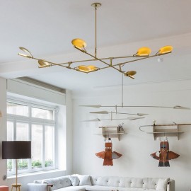 Modern/ Contemporary 8 Light Chandelier Light for Living Room, Dining Room, Bedroom LED Lamp
