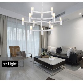 12 Light 3 Tier Modern/ Contemporary Chandelier Lamp for Living Room Dining Room Light
