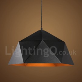 Black 1 Light Modern/ Contemporary Pendant Light for Bedroom Dining Room