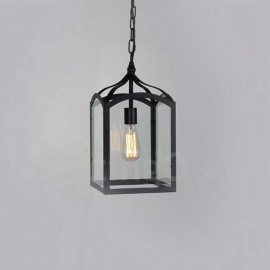 Metal Rustic / Lodge Living Room Dining Room Bedroom Pendant Light with Glass Shade