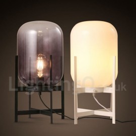 Modern/ Contemporary Metal Table Lamps with Glass Shade