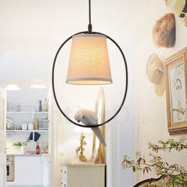 1 Light Rustic / Lodge Vintage Pendant Light for Living Room Bedroom Dining Room