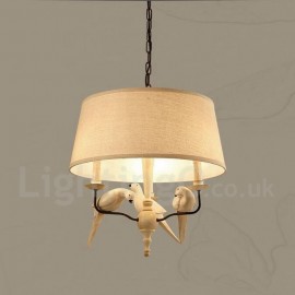 3 Light Rustic / Lodge Vintage Pendant Light for Living Room Bedroom Dining Room