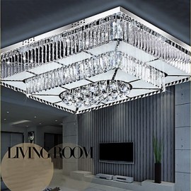 32W Modern/Contemporary LED Glass Flush Mount Living Room / Bedroom / Dining Room / Study Room/Office