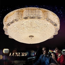 Modern Luxury 60W LED Crystal Ceiling mounted Light Bedroom LED Absorb Dome Light Diameter 50CM