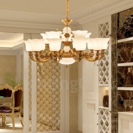 15 Light Traditional/Classic LED Integrated Living Room,Dining Room,Bed Room Metal Luxury Chandeliers