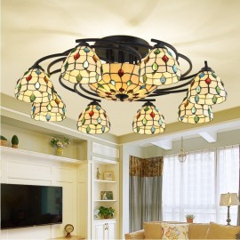 11 Light Mediterranean Style LED Integrated Living Room,Dining Room,Bed Room E27 Chandeliers
