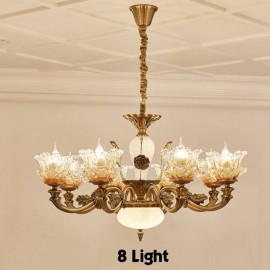 8 Light Traditional/Classic LED Integrated Living Room,Dining Room,Bed Room Metal Chandeliers