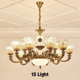 15 Light Traditional/Classic LED Integrated Living Room,Dining Room,Bed Room Metal Chandeliers