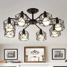 8 Light Rustic/Lodge LED Integrated Living Room,Dining Room,Bed Room E27 Chandeliers