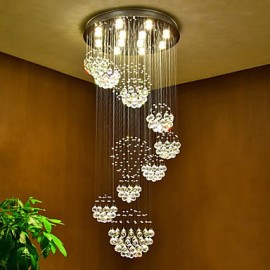 LED Crystal Ceiling Pendant Lights Modern Chandeliers Home Hanging LED Lighting Chandelier Lamps Fixtures