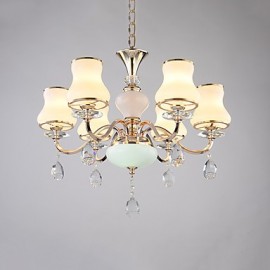 Chandelier Modern/Contemporary Electroplated Feature for Crystal Metal Living Room Bedroom /Office