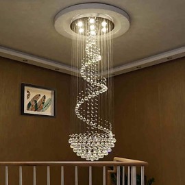 Modern LED Crystal Ceiling Chandeliers Lights Indoor Pendant Lamp Deco Light Lighting Fixtures