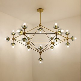 Twenty_one Light Post Modern Europe Style Modo Metal Glass Pendant Lamp for the Bedroom / Living Room / Foyer Decorate Industrial Chandelier Lamp