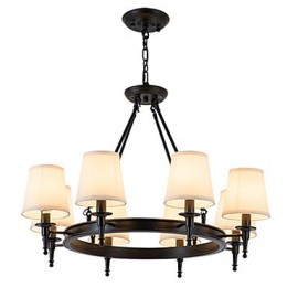 8 Lights Flush Mounted Fixture Chandelier One Light Two Style Modern/Contemporary Traditional/Classic Rustic Painting