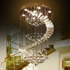9 Lights Modern LED K9 Crystal Ceiling Pendant Light Indoor Chandeliers Home Hanging Down Lighting Lamps Fixtures