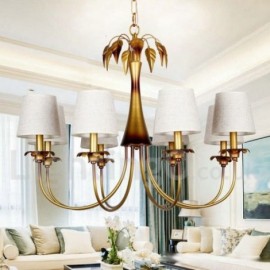 8 Light Modern / Contemporary Rustic Living Room Bedroom Candle Style Chandelier