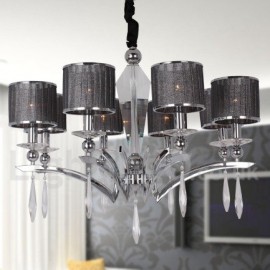 8 Light Modern / Contemporary Dining Room Bedroom Living Room Candle Style Chandelier