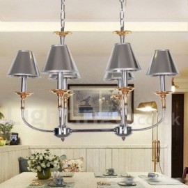 6 Light Modern / Contemporary Chrome Living Room Dining Room Bedroom Candle Style Chandelier