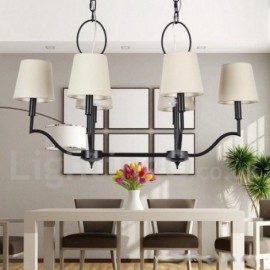 6 Light Modern / Contemporary Living Room Dining Room Bedroom Candle Style Chandelier