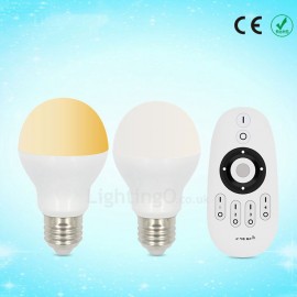 Dimmable 6W E26/27 LED 3200K-6500K Candle Bulb (85-265V) with Remote Control