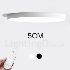 Dimmable LED Modern / Contemporary Nordic Style Flush Mount Ceiling Lights with Acrylic Shade for Bathroom,Living Room,Study,Kitchen,Bedroom,Dining Room,Bar with Remote Control