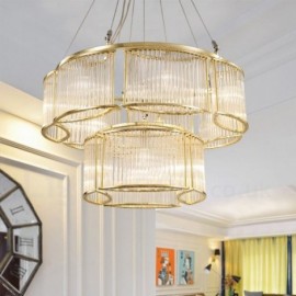 Modern / Contemporary 11 Light Steel Pendant Light with CrystalGlass Shade for Living Room, Dinning Room, Bedroom, Hotel