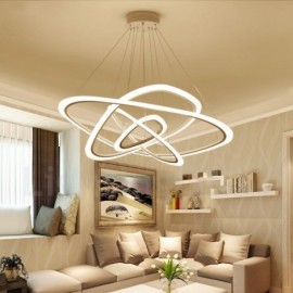 Modern / Contemporary 4 Light Aluminum Alloy Pendant Light with Acrylic Shade for Living Room, Dinning Room, Bedroom, Hotel