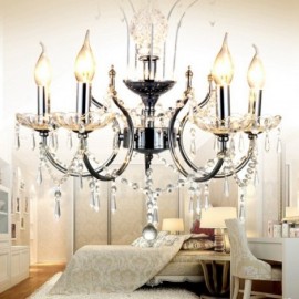 Modern / Contemporary 5 Light Crystal Chrome Stainless Steel Chandelier