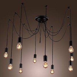 Chandelier Vintage Design Bulbs Included Living 10 Lights Pendant Light