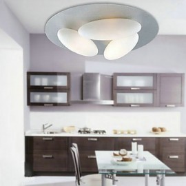 Nature-Inspired Minimalist Ceiling Light With 3 Eggs Shade
