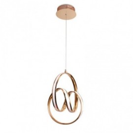 Modern Minimalist Pendant Lamp Unique Circular Twist Light Fixture Kitchen Island