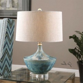 Creative Ceramics Table Lamp Fabric Lampshade Study Decorative Desk Lamp