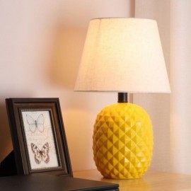 Modern Macaron Ceramic Table Lamp Pineapple Shaped Counter Lamp Reading Lamp