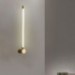 Brass Sconce Modern Acrylic Strip Wall Light